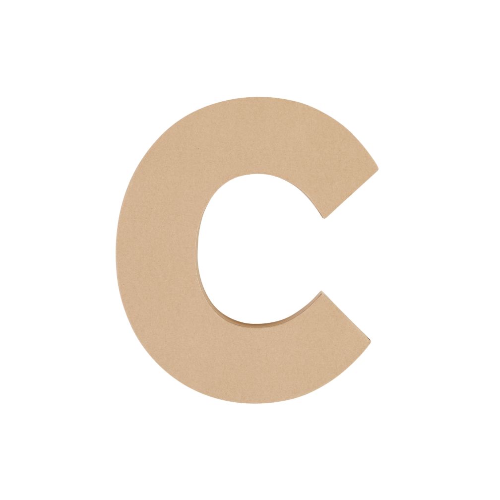 Large C Crafty Kraft Paper Letter