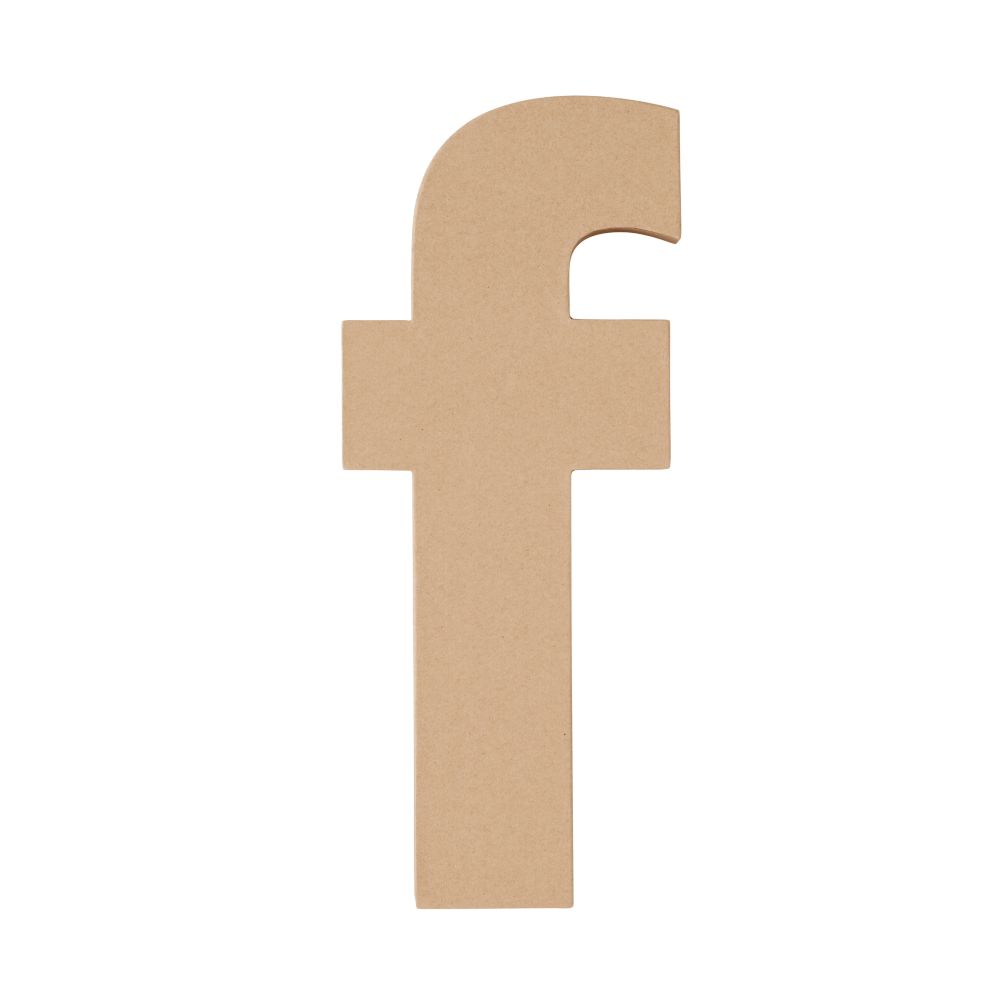 Large F Crafty Kraft Paper Letter