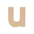 Large U Crafty Kraft Paper Letter
