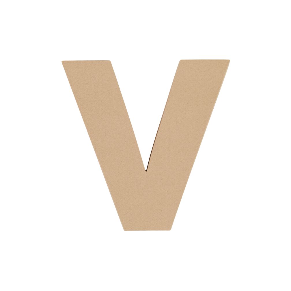 Large V Crafty Kraft Paper Letter