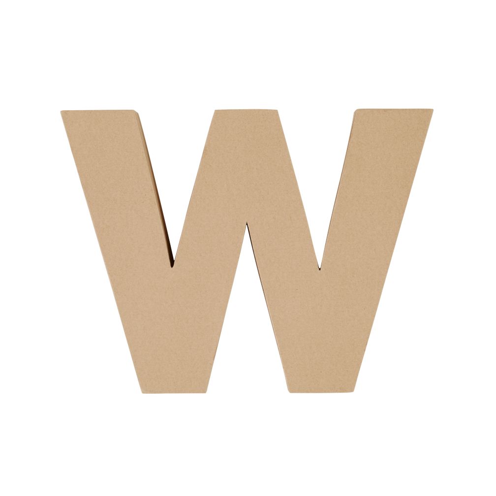 Large W Crafty Kraft Paper Letter
