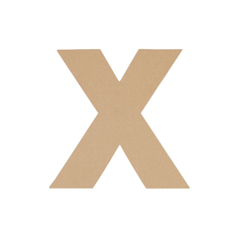 Large X Crafty Kraft Paper Letter