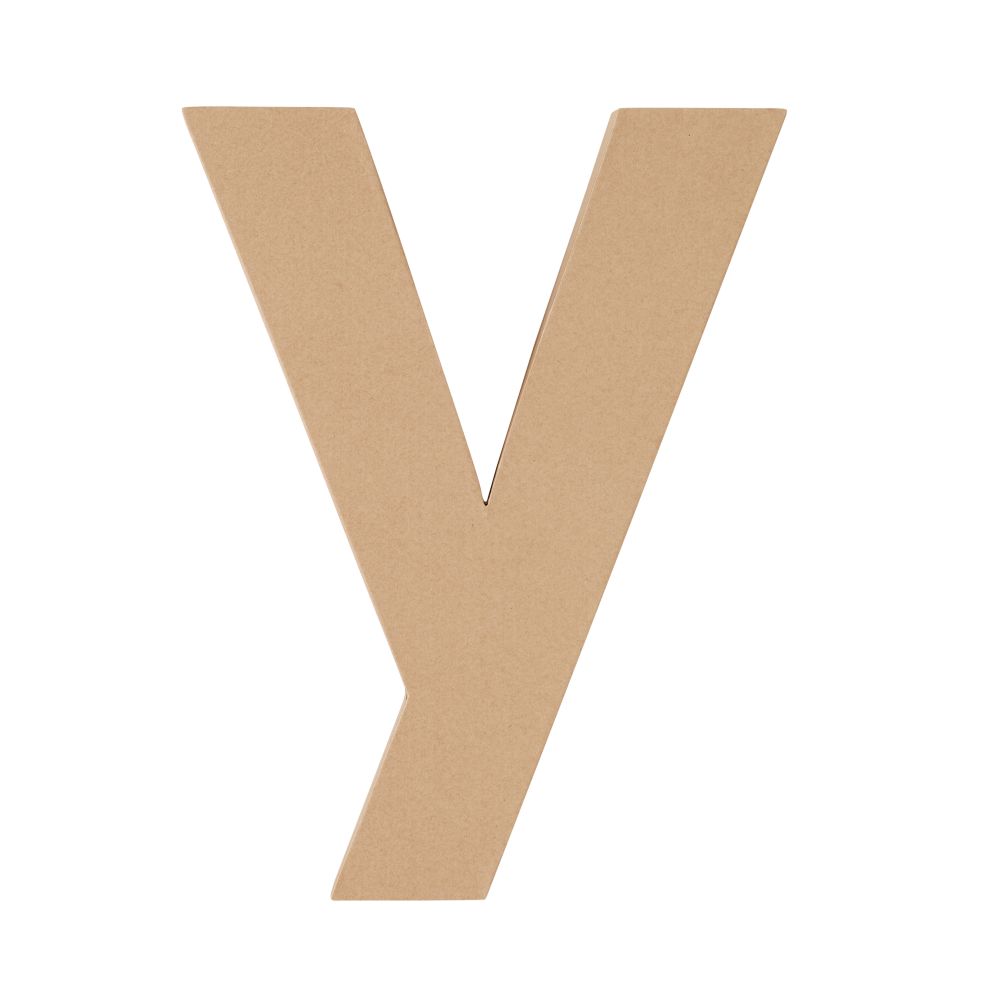 Large Y Crafty Kraft Paper Letter