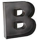 B Magnificent Metal Letter