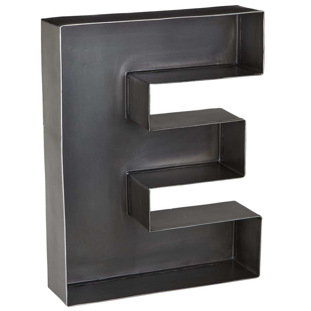 E Magnificent Metal Letter