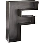 F Magnificent Metal Letter