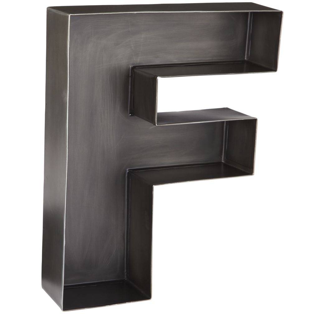 F Magnificent Metal Letter