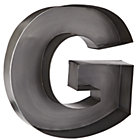 G Magnificent Metal Letter