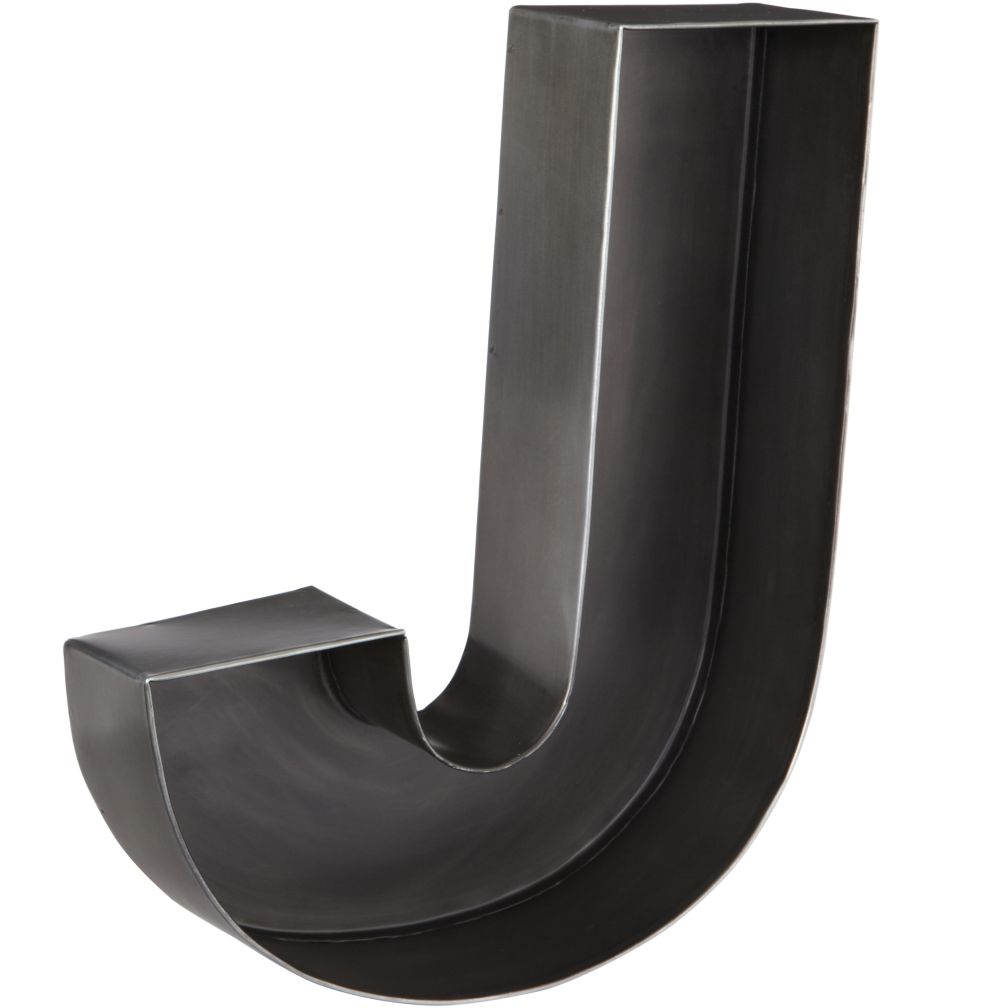 J Magnificent Metal Letter