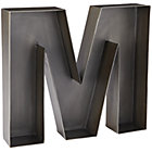 M Magnificent Metal Letter