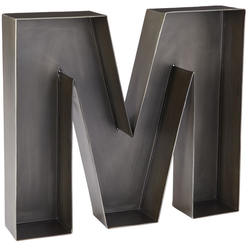 M Magnificent Metal Letter
