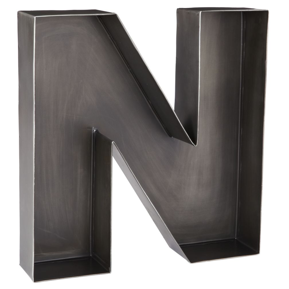 N Magnificent Metal Letter