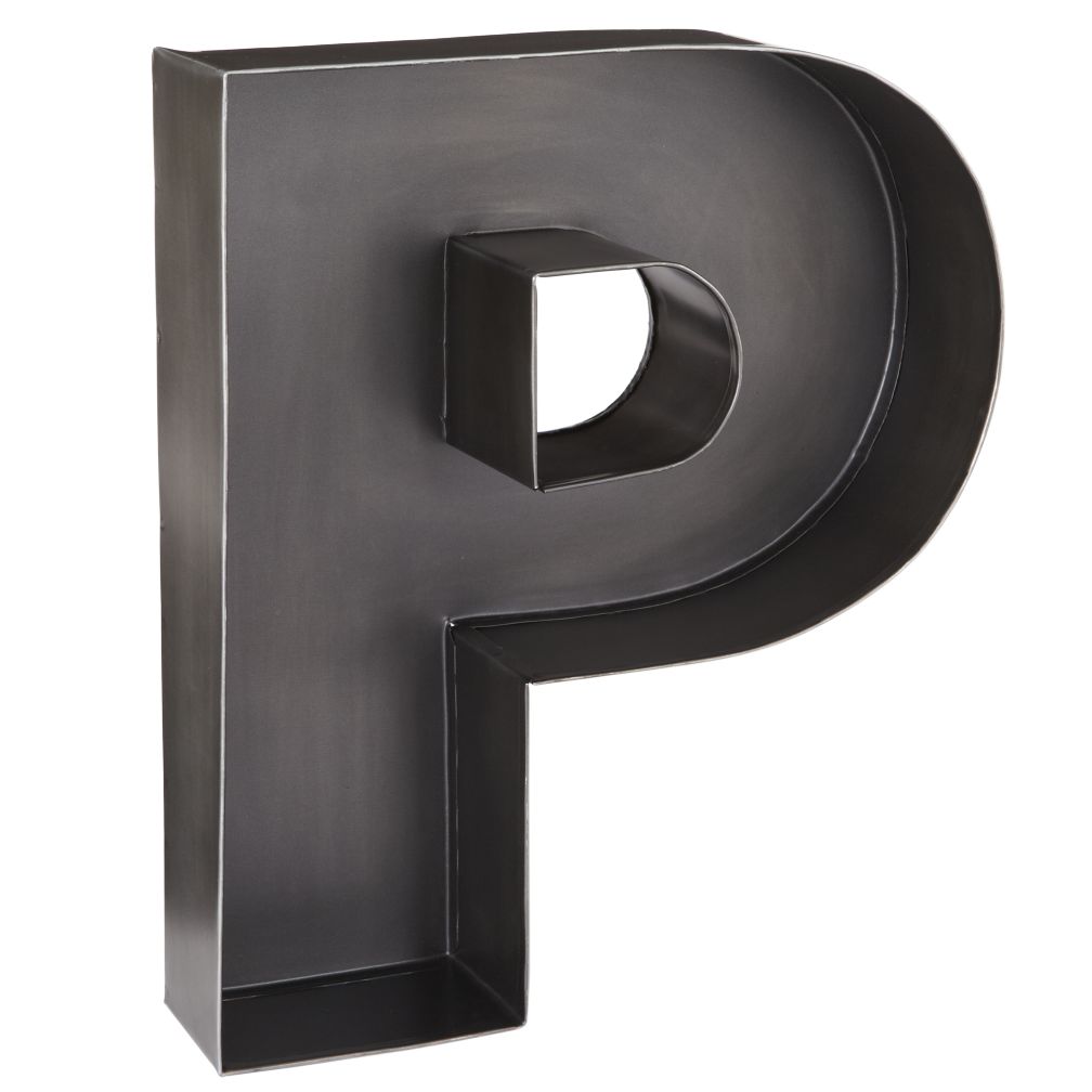 P Magnificent Metal Letter