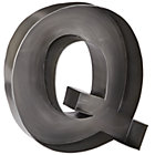 Q Magnificent Metal Letter