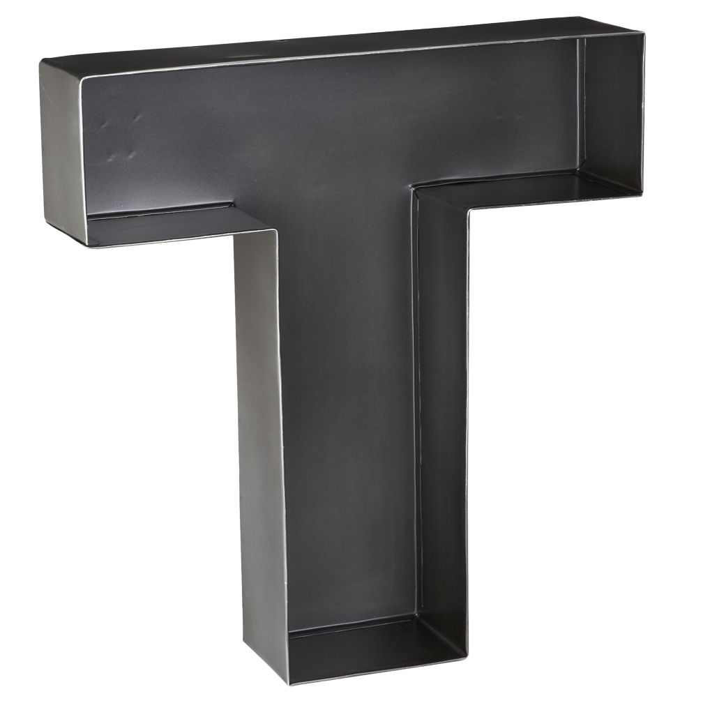 T Magnificent Metal Letter