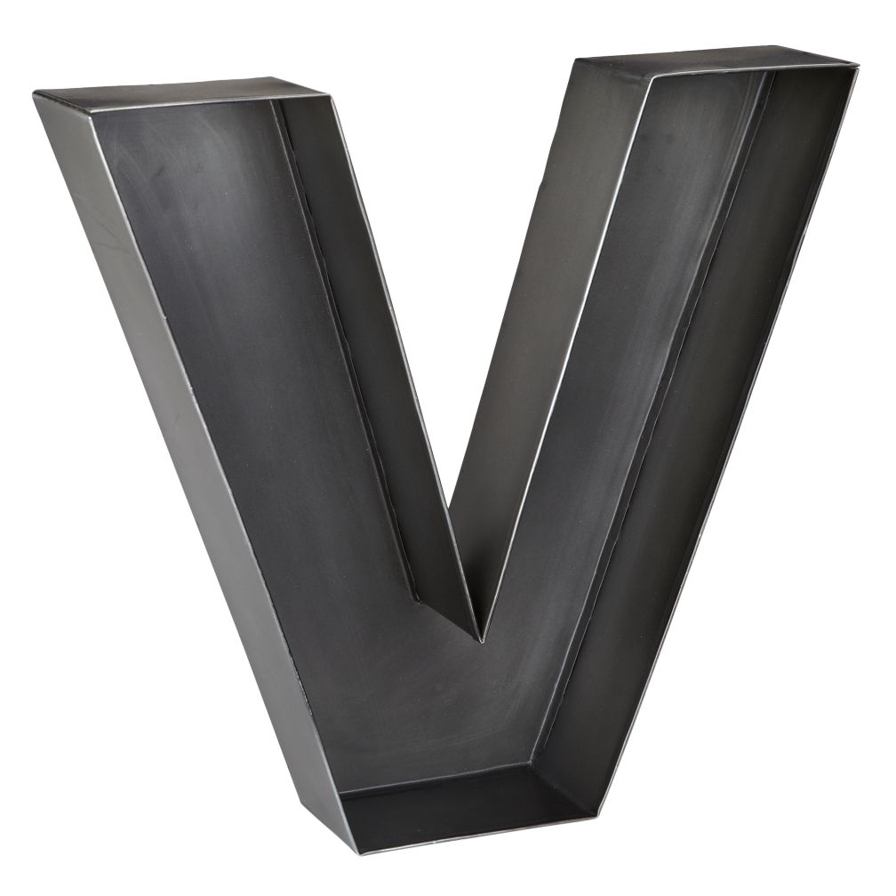 V Magnificent Metal Letter