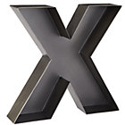 X Magnificent Metal Letter
