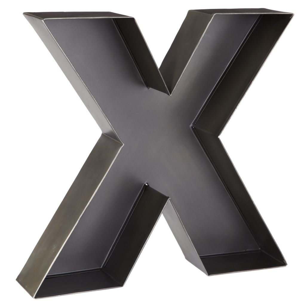 X Magnificent Metal Letter