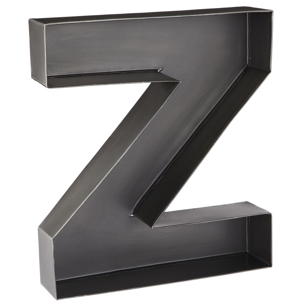 Z Magnificent Metal Letter
