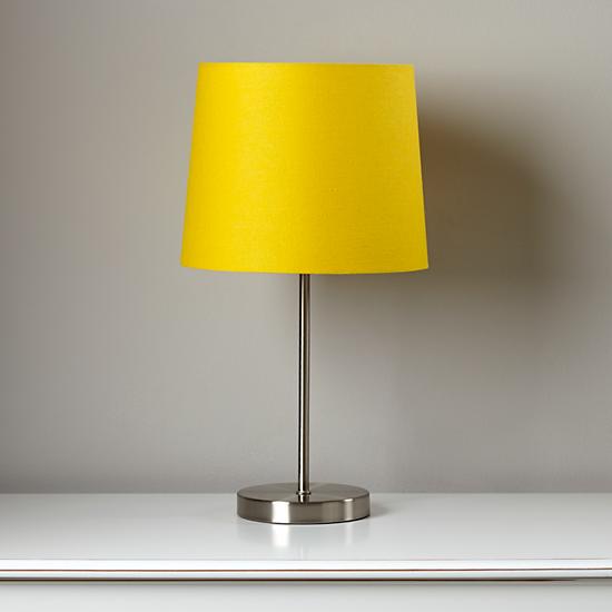 Pale Yellow Lamp Shades Www Imagessure Light Years Yellow Table Shade And Nickel Base Jpg 550x550 Pale Lamp Shades