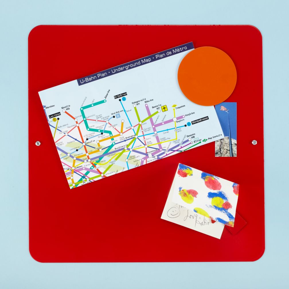 Square 12" Magnet Board (Red)