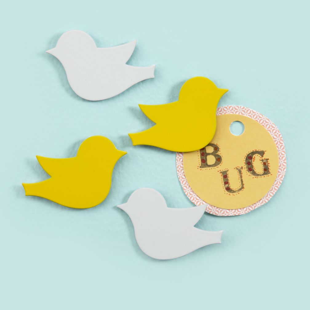 Four Little Bird Magnets (Set of 4)