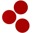 Red Circle Magnets (Set of 3)