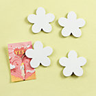 White Flower Magnets (Set of 4)