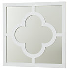 White My Lucky Four Leaf Mirror