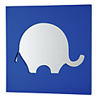Blue Cut it Out Elephant Mirror