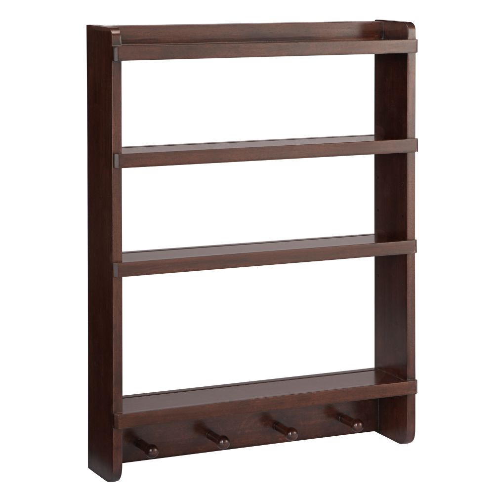 Straight and Narrow Wall Rack (Espresso)