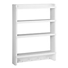 White Straight and Narrow Wall Rack