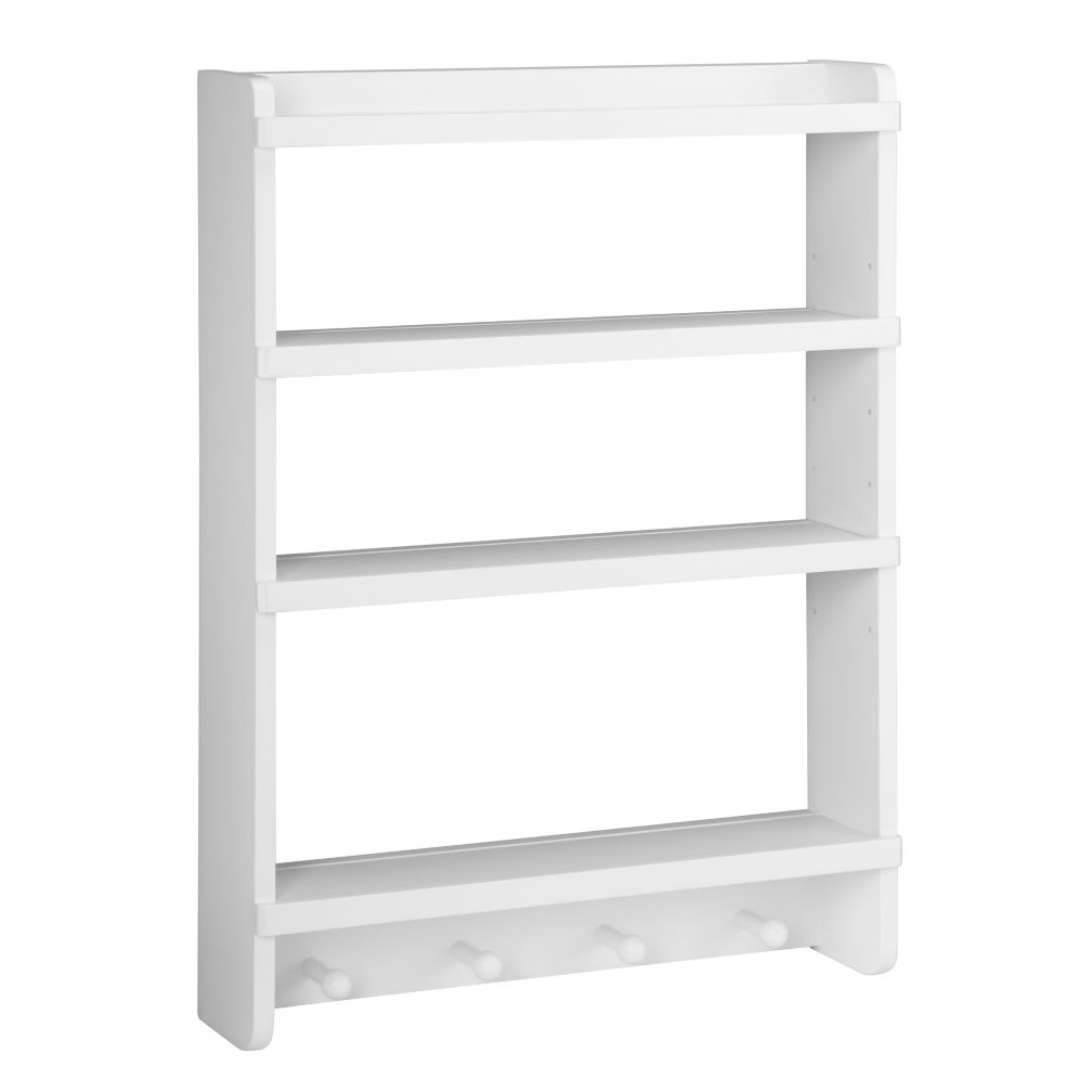 Straight and Narrow Wall Rack (White)