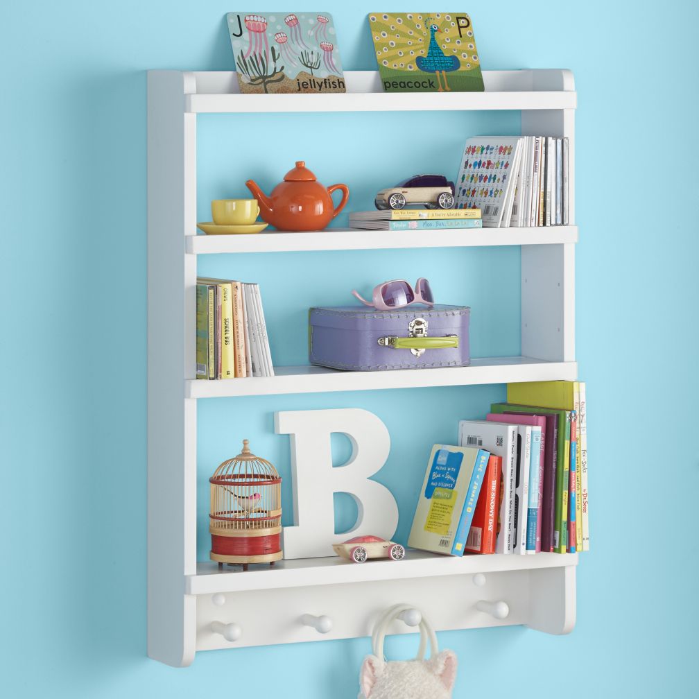 Straight and Narrow Wall Rack (White)