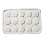 White Muffin Bath Mat