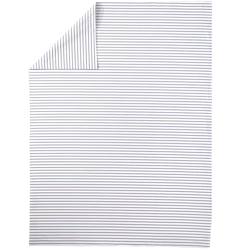 Full/Queen Blue Stripe Comforter Cover