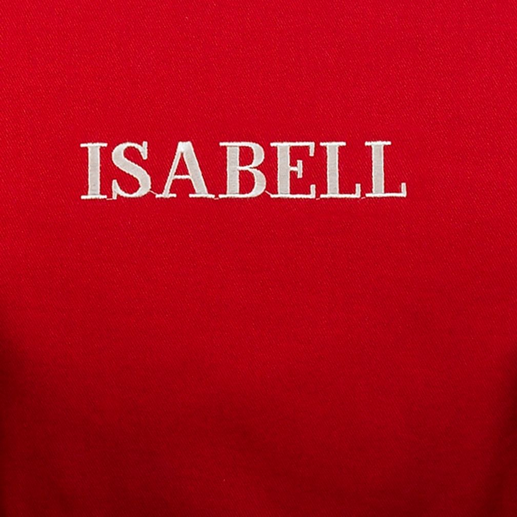 Red Personalized Nod Chair Cover