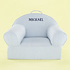 Personalized Blue Ticking Nod Chair includes cover and insertFree embroidered personalization!