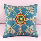 Petal Et Al Blue Floral Pillow