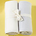 Lt. Blue/White Organic Blankets (Set of 2)