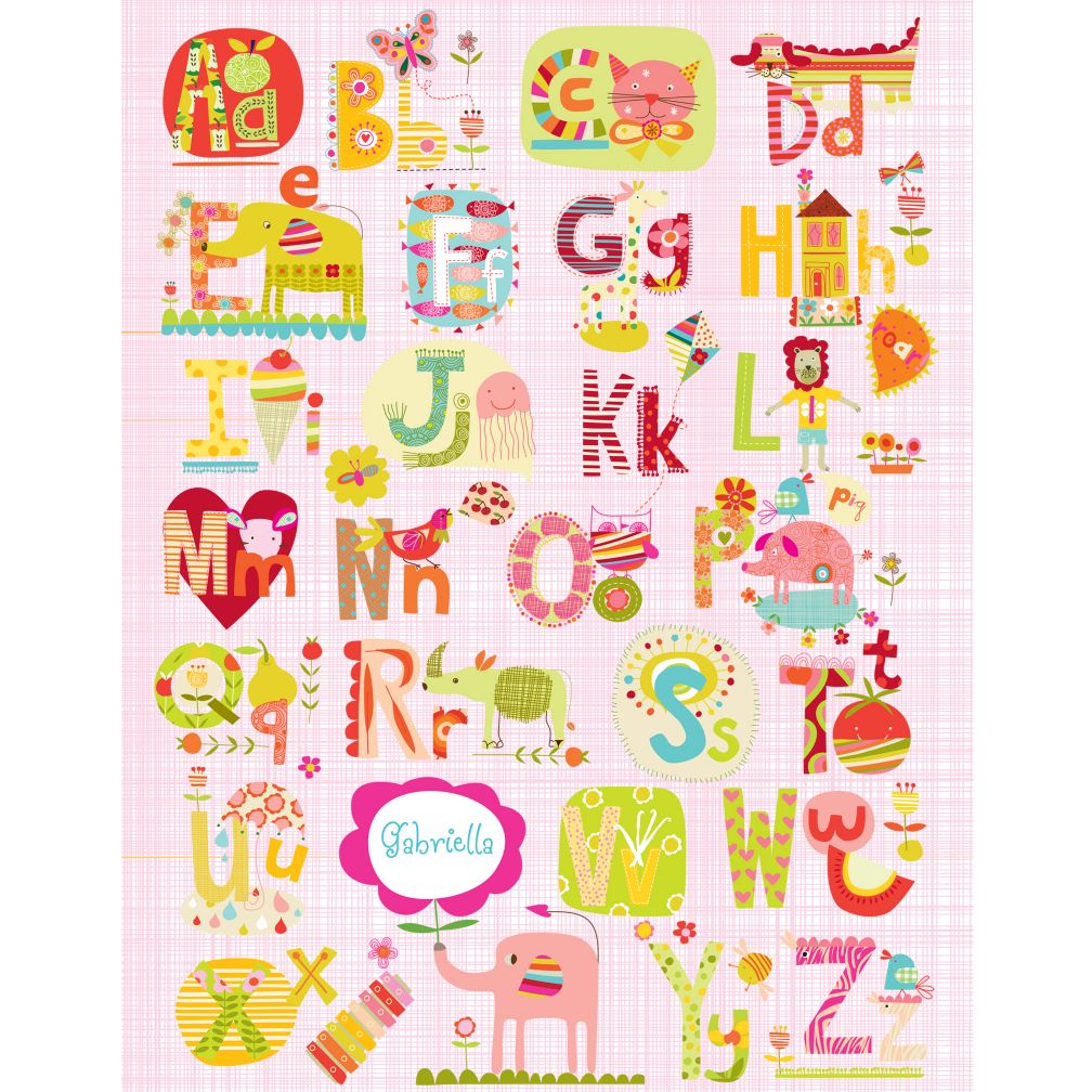 Fruit and Flowers Personalized Wall Art