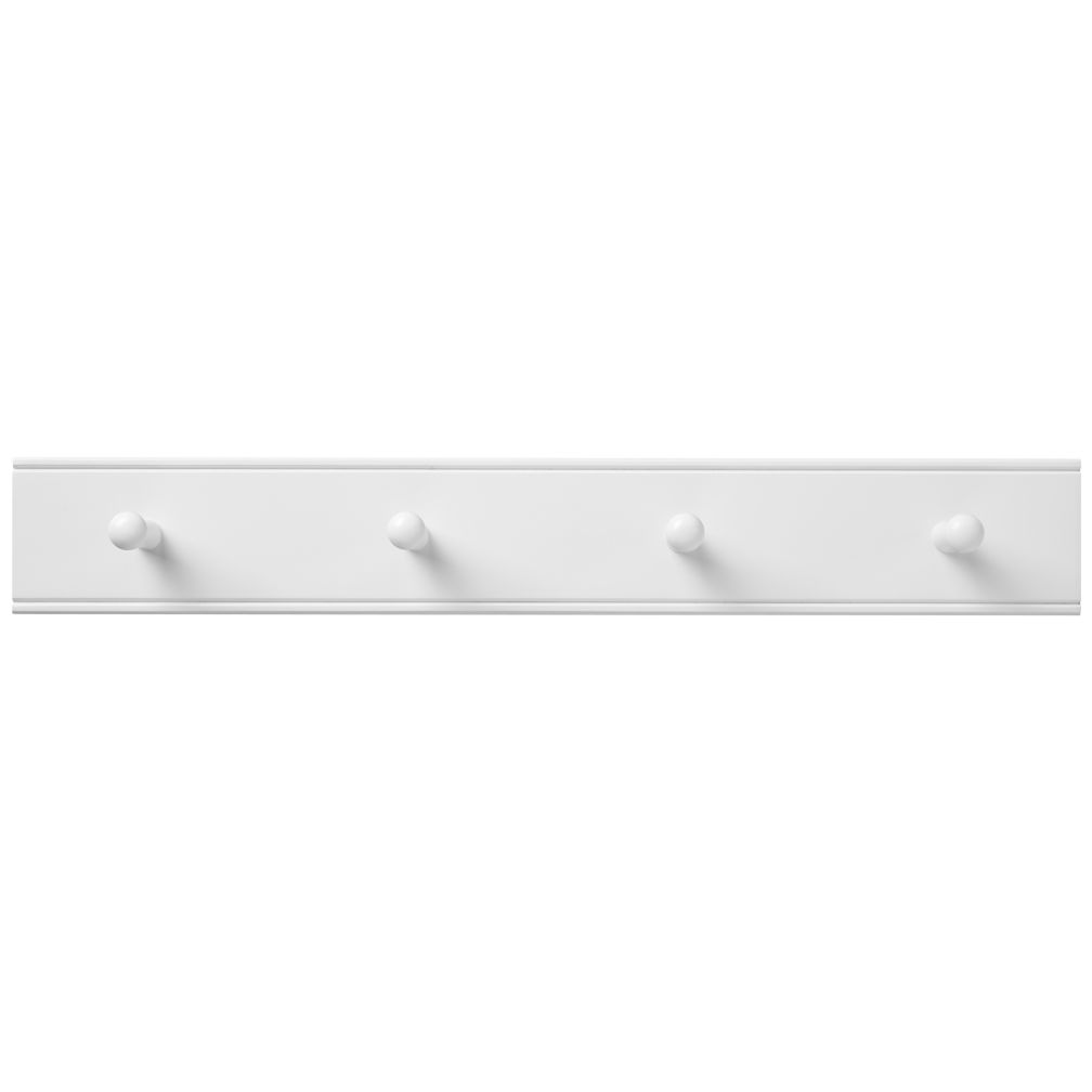 Straight and Narrow Peg Rail (White)