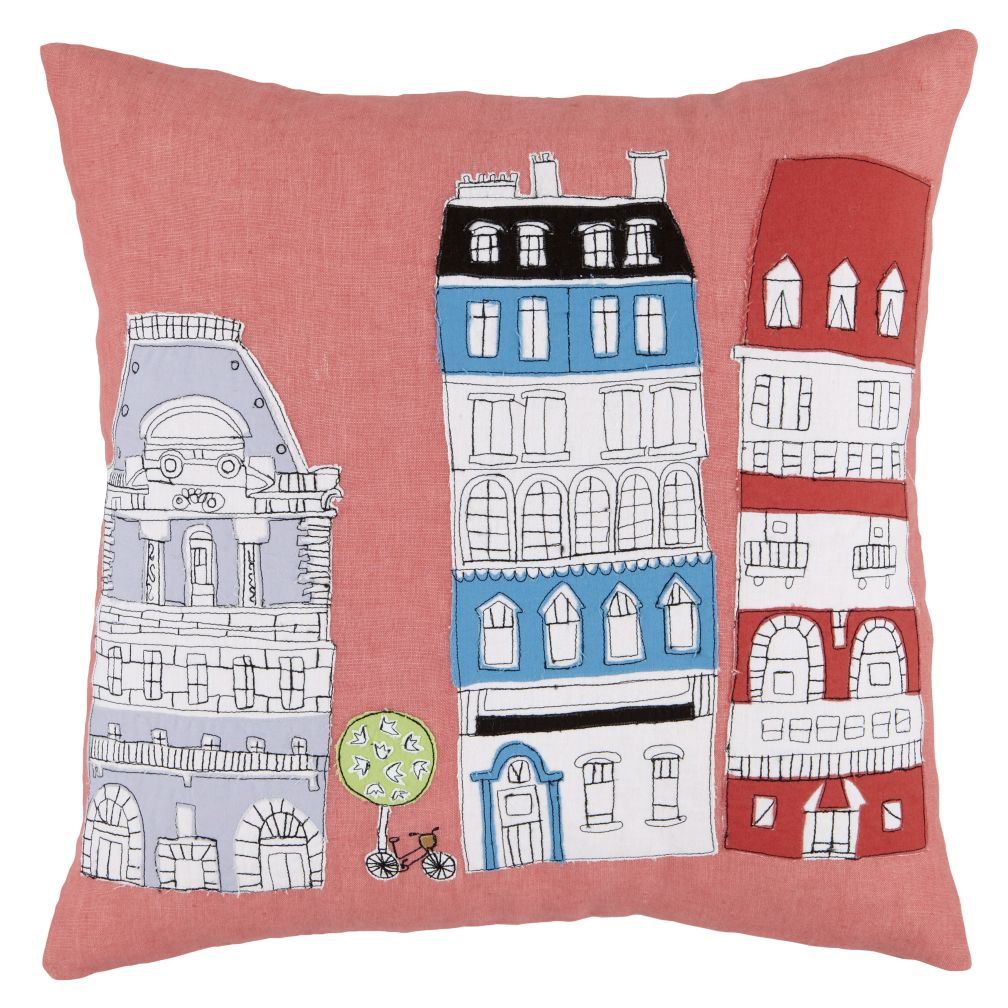 Streets of Paree Throw Pillow
