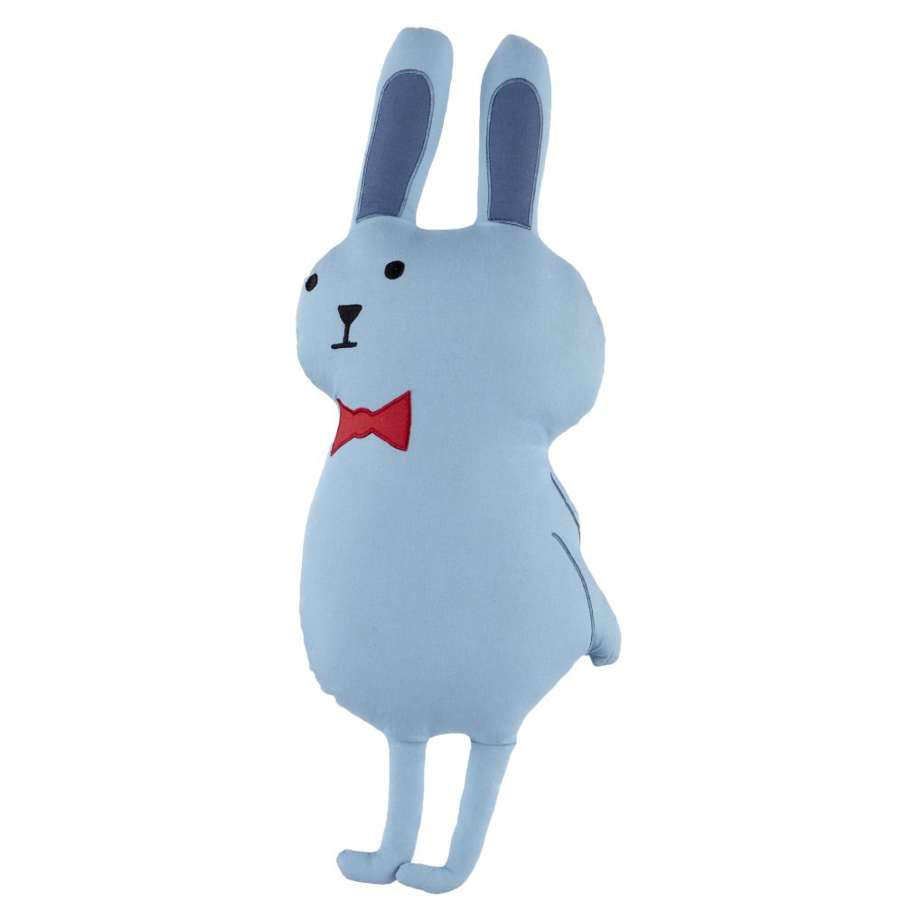Bunny Bright Eyed, Bushy Tailed Throw Pillow