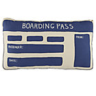 Boarding Pass Throw Pillow