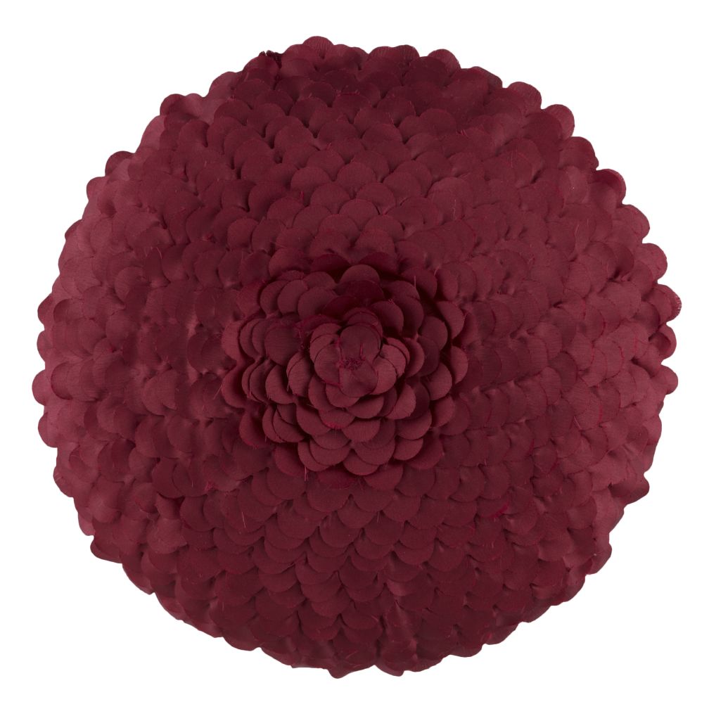 Ruffled Petal Throw Pillow