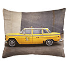 Midtown Taxi Throw Pillow(Includes Cover and Insert)