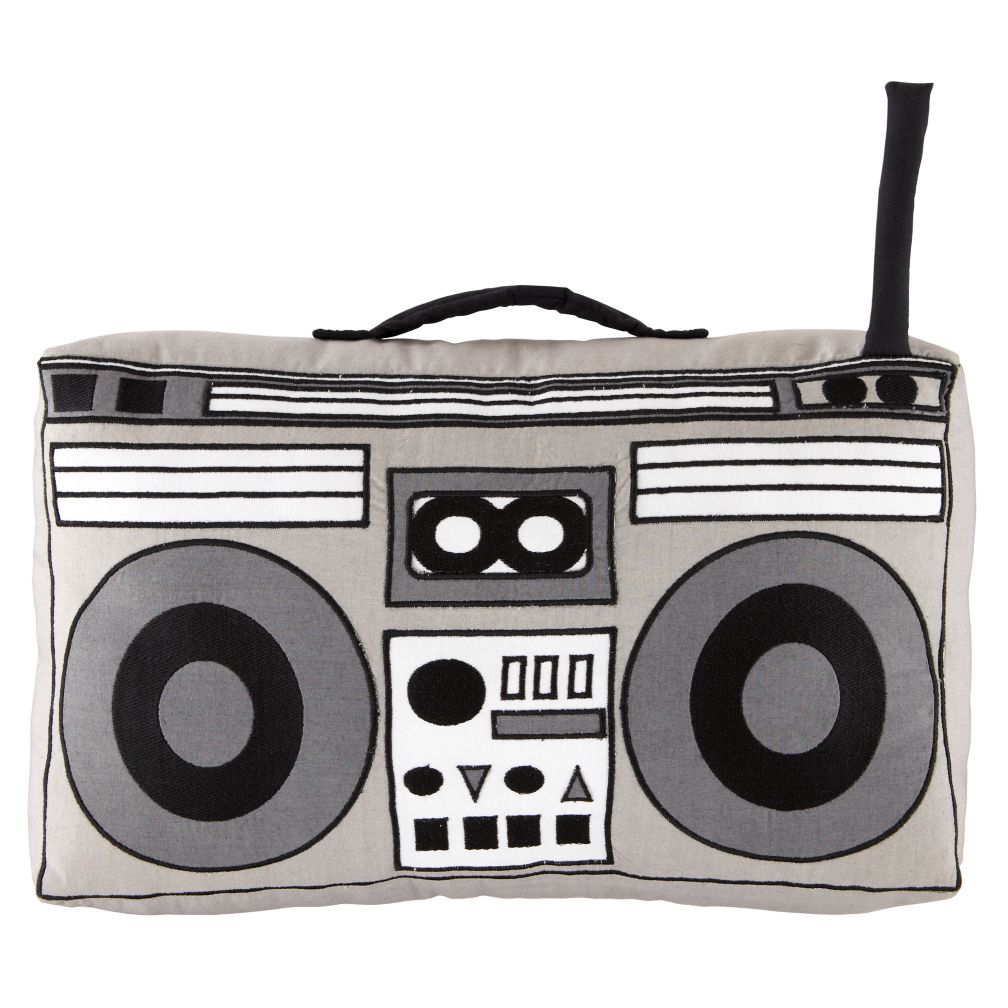 Boom Box Throw Pillow