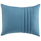 Aqua Pleated Throw Pillow