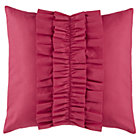 Hot Pink Ruffle Throw Pillow